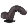 Lovetoy Sliding-Skin - herés kétrétegű dildó - 18,3 cm (barna)