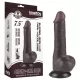 Lovetoy Sliding-Skin - herés kétrétegű dildó - 19,5 cm (barna)