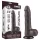 Lovetoy Sliding-Skin - herés kétrétegű dildó - 20 cm (barna)