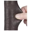 Sliding-Skin - tapadókorongos kétrétegű dildó - 20,8 cm (barna)