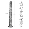 Lovetoy King Sized - extra nagy vibrátor - 40,5 cm (szürke)