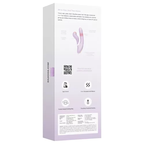 Svakom DuoGlow - okos G-pont és csiklóizgató vibrátor (lila)