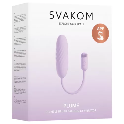 Svakom Plume - 2in1 vibrációs tojás (lila)