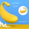 Sex HD - okos, banán formájú vibrációs tojás (sárga)