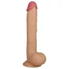 Lovetoy King-Sized - tapadókorongos, élethű dildó - 25cm (natúr)