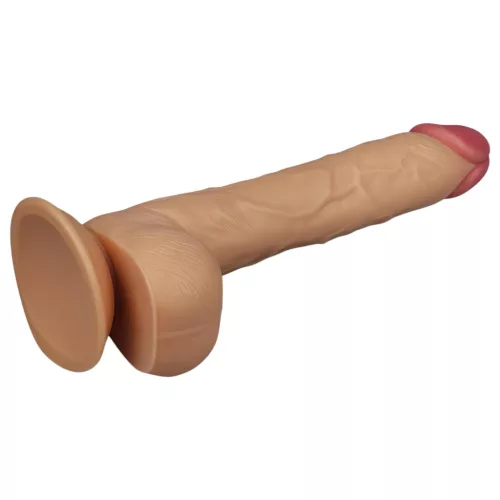 Lovetoy King-Sized - tapadókorongos, élethű dildó - 25cm (natúr)
