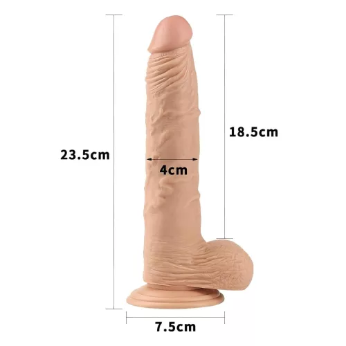 Lovetoy Real Extreme - tapadókorongos dildó - 24cm