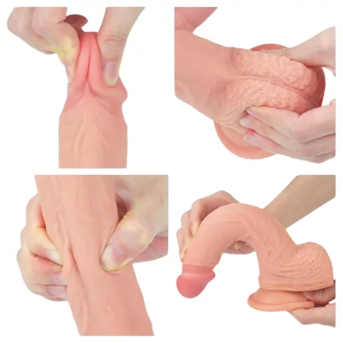 Lovetoy Nature Cock - tapadókorongos élethű dildó - 21cm (natúr)