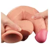 Lovetoy Nature Cock - kétrétegű élethű dildó - 25 cm (testszínű)