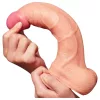 Lovetoy Nature Cock - kétrétegű élethű dildó - 25 cm (testszínű)