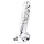 Lovetoy Flawless Clear - tapadókorongos dildó - 19cm (átlátszó)