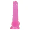 Lovetoy Jelly Studs - tapadókorongos dildó - 20cm (pink)