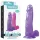 Lovetoy Jelly Studs - tapadókorongos dildó - 20cm (lila)