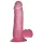 Lovetoy Jelly Studs - tapadókorongos dildó - 15cm (pink)