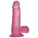 Lovetoy Jelly Studs - tapadókorongos dildó - 15cm (pink)