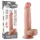 Lovetoy Sliding-Skin - kétrétegű dildó - 21cm (natúr)