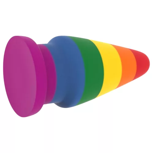 Lovetoy Prider - anál tágító plug - 15cm (szivárvány)