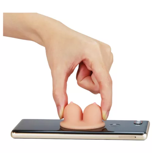 Lovetoy - tapadókorongos telefon tartó - cicis (natúr)