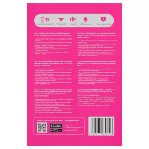 LOVENSE Lush 4 - okos vibrotojás (pink)