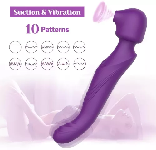 Tracy's Dog Wand - pulzáló masszírozó vibrátor (lila)