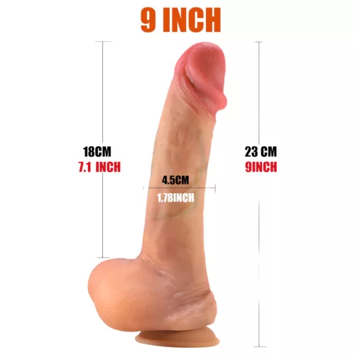 FeelSkin - ultra realisztikus dildó - natúr (23 cm)