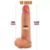FeelSkin - ultra realisztikus herés dildó - natúr (25 cm)