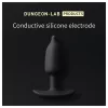 DG-LAB - kétpólusú, vezetőképes szilikon elektro análkúp (fekete)