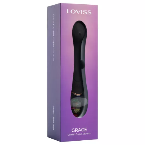 LOVISS Flower - G-pont vibrátor (fekete)