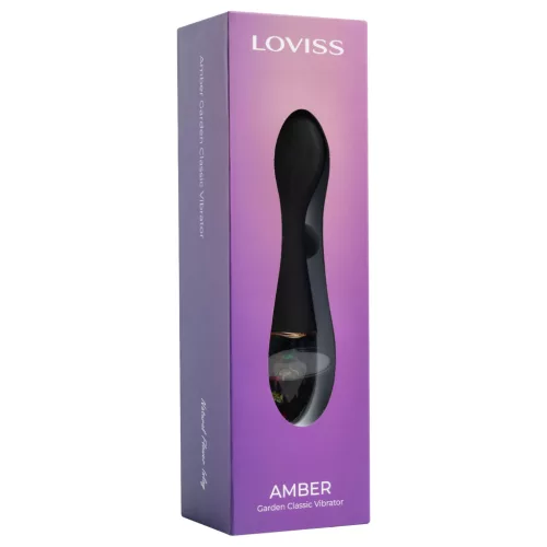 LOVISS Flower - rúdvibrátor (fekete)