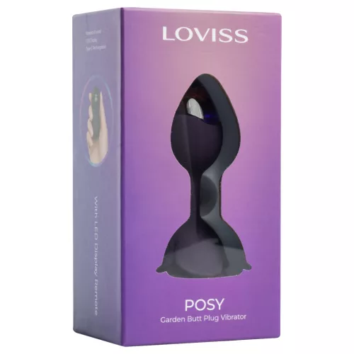 LOVISS Flower - távirányítós anál vibrátor (lila)