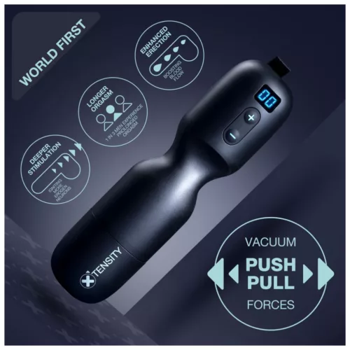 Xtensity 1 - vákuumos, pulzáló maszturbátor (fekete)