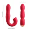 Honey Play Box Joi Thrust 2 - okos lökő, nyaló vibrátor (piros)