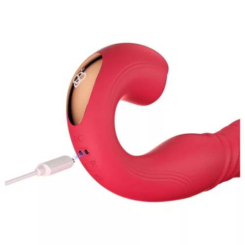Honey Play Box Joi Thrust 2 - okos lökő, nyaló vibrátor (piros)