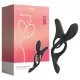 Honey Play Box Pleasure Pivot - okos vibrációs pénisz- és heregyűrű (fekete)