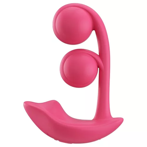 Honey Play Box Melody - okos, gyöngyös 2in1 vibrátor (piros)