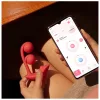 Honey Play Box Melody - okos, gyöngyös 2in1 vibrátor (piros)