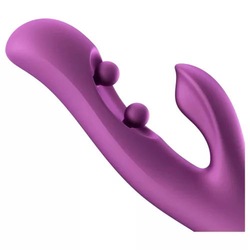 Honey Play Box Gem - okos gyöngyös G-pont és csiklóizgató vibrátor (lila)