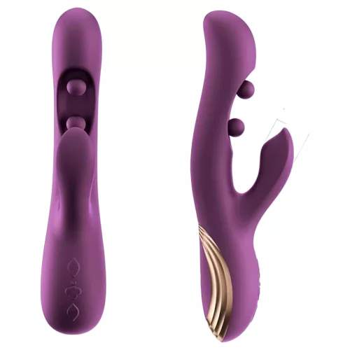 Honey Play Box Gem - okos gyöngyös G-pont és csiklóizgató vibrátor (lila)