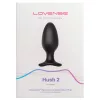 LOVENSE Hush 2 L - akkus kis anál vibrátor (57mm) - fekete