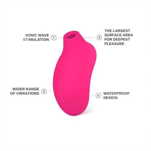 LELO Sona 2 - hanghullámos csiklóizgató (cseresznye)