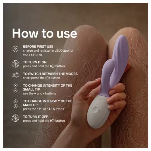 LELO INA Twist - appos, csiklókaros G-pont vibrátor (lila)