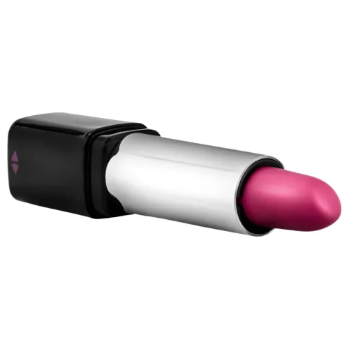 Blush Lipstick Rosé - vízálló rúzs vibrátor (fekete-pink)