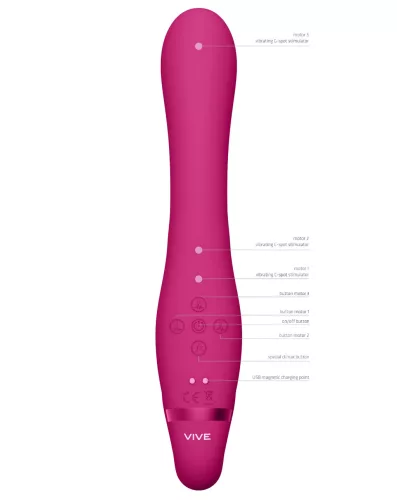 Vive Suki - felcsatolható vibrátor tartópánt nélkül (pink)