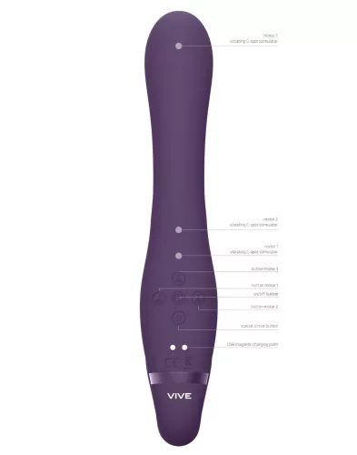 Vive Suki - felcsatolható vibrátor tartópánt nélkül (lila)