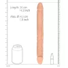 RealRock Double Dong 14 - dupla dildó (36cm) - natúr
