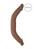 RealRock Double Dong 18 - dupla dildó (46cm) - sötét natúr