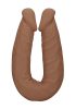 RealRock Double Dong 18 - dupla dildó (46cm) - sötét natúr