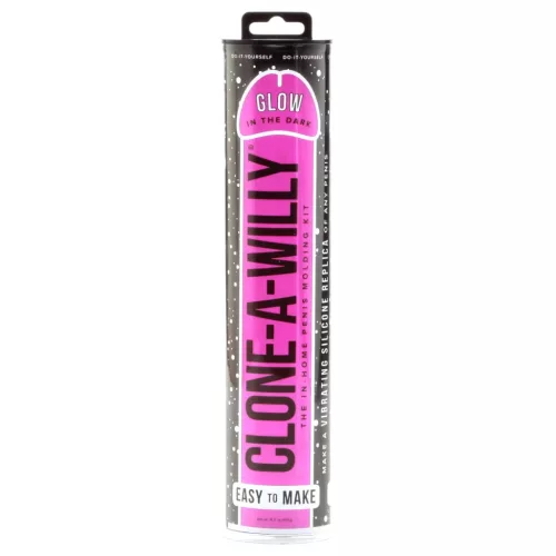 Clone-a-Willy - péniszmásoló szett - világító (pink)