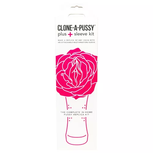 Clone-a-Pussy - puncimásoló és mandzsetta készlet (pink)