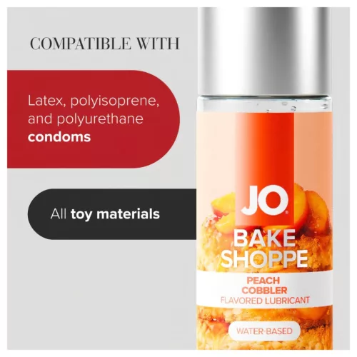 System JO Bake Shoppe - ízes síkosító, barackos pite (60ml)